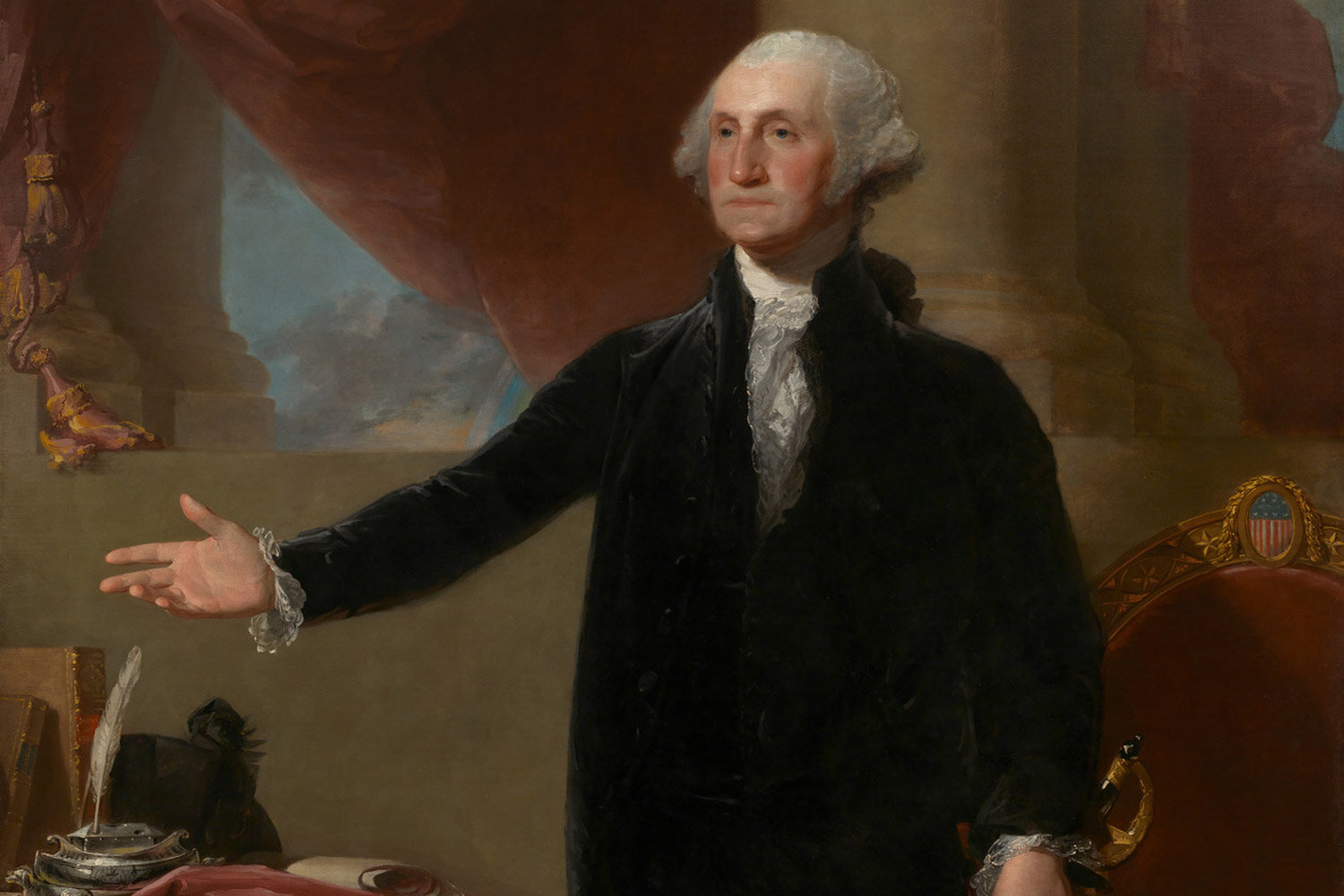 Portrait of George Washington, the first U.S. President